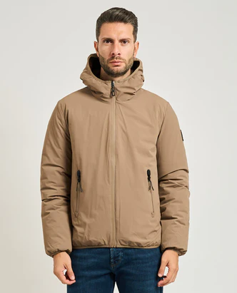 Giubbino Reversibile con Cappuccio / Beige