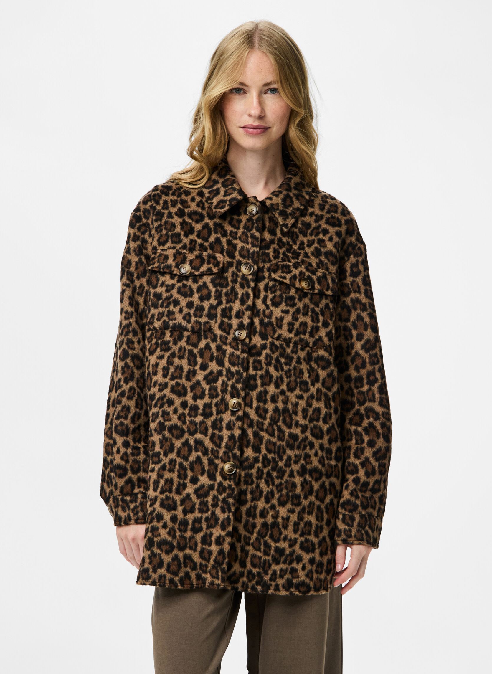 Pieces Giacche Pcsaga Shacket Noos donna marrone