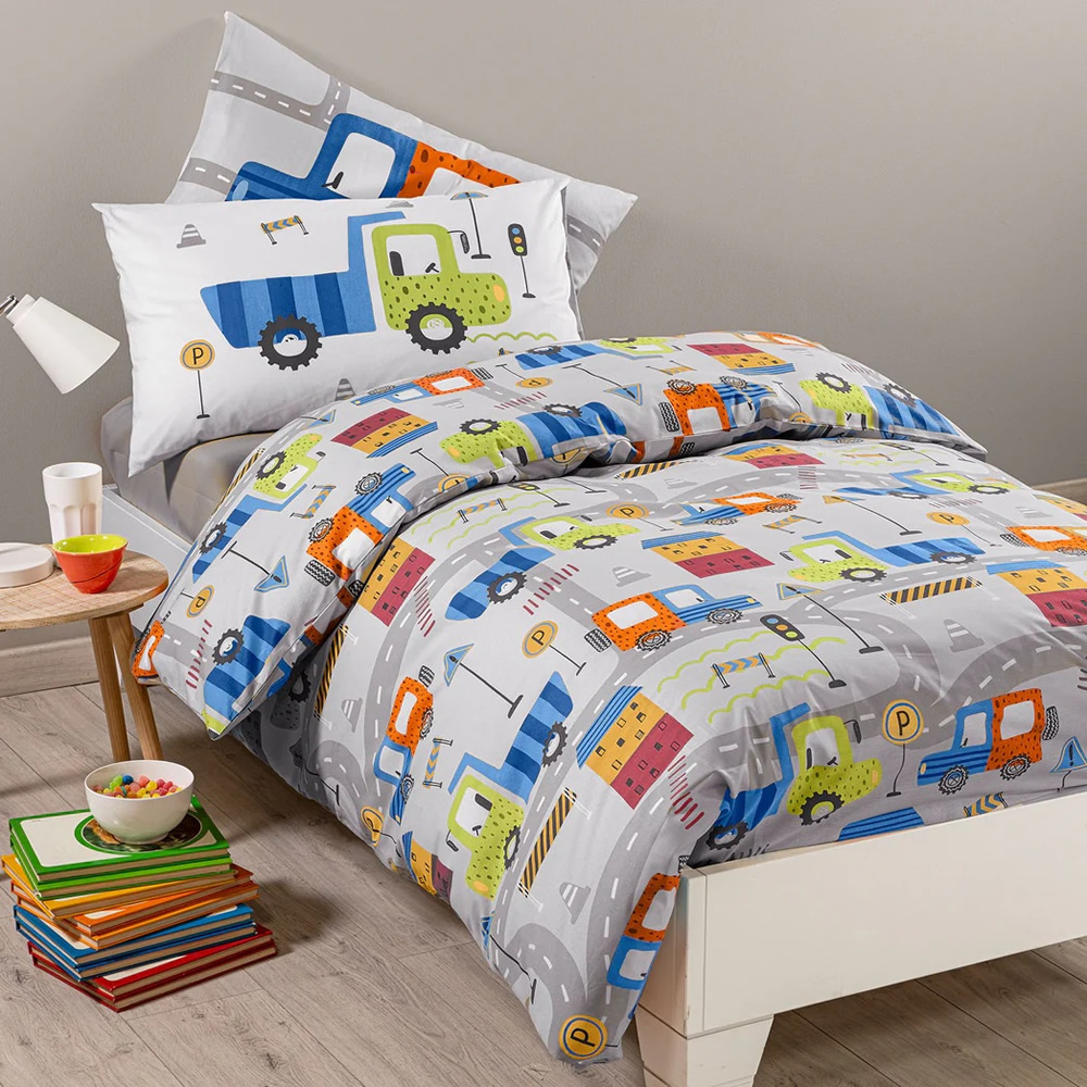 Image of COMPLETO COPRIPIUMINO CITY CAR SINGOLO CALEFFI