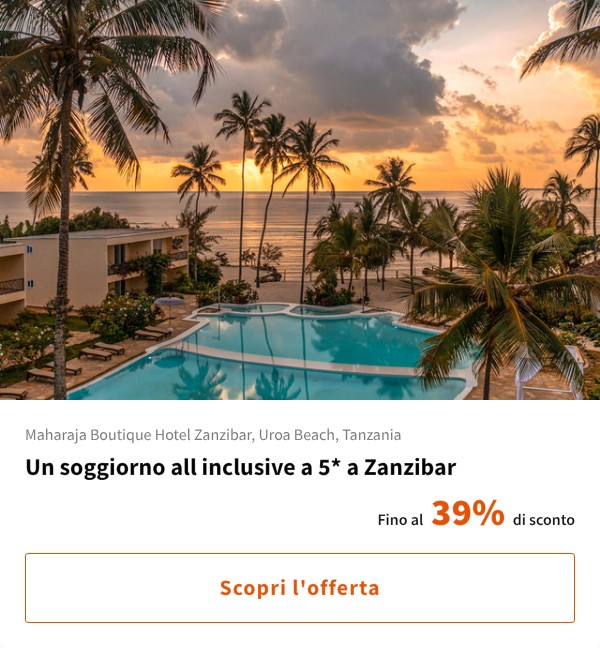 Un soggiorno all inclusive a 5* a Zanzibar