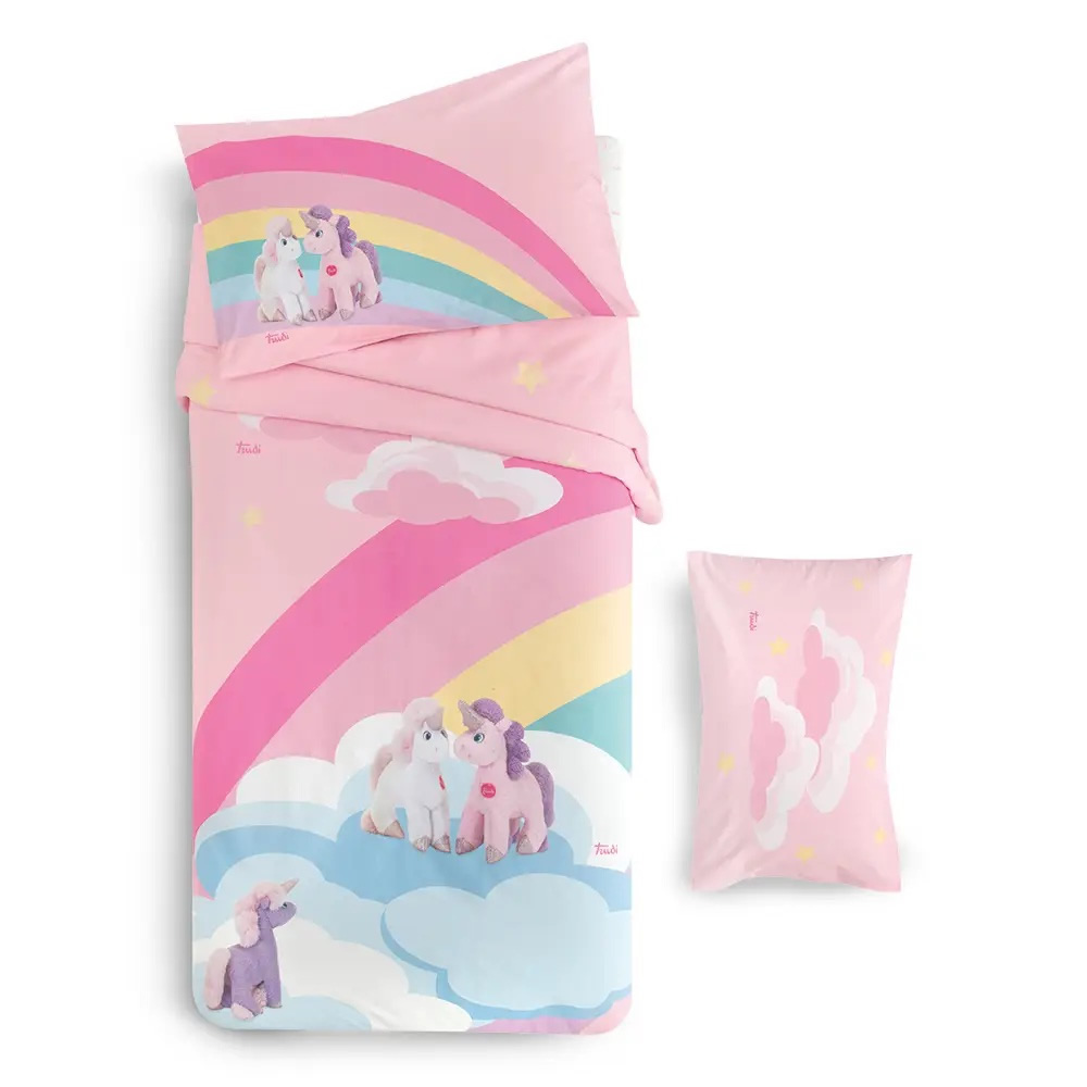 Image of COMPLETO COPRIPIUMINO LESLY SINGOLO TRUDI HOME