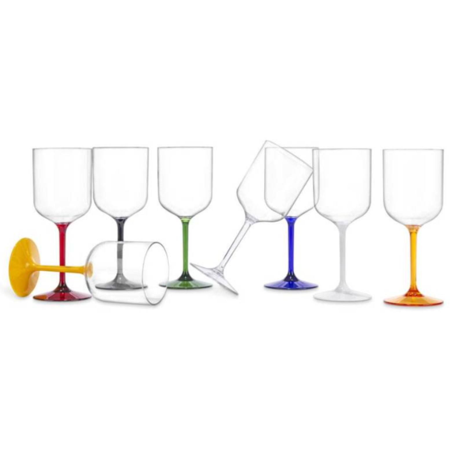 bicchieri croisiere san stelo colorato