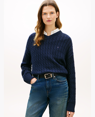 Pullover relaxed fit in maglia intrecciata