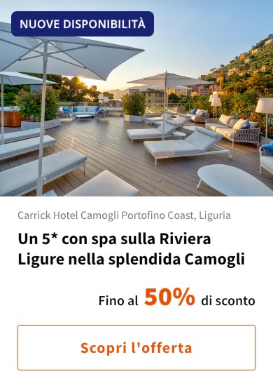 Un 5* con spa sulla Riviera Ligure nella splendida Camogli