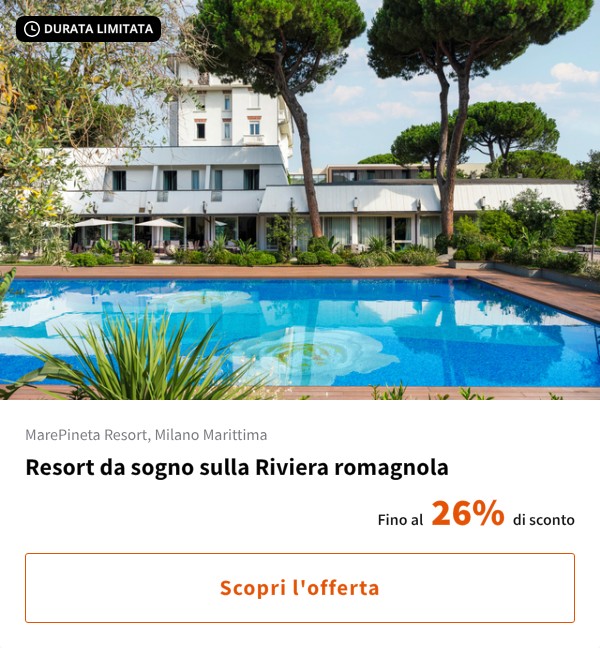 Resort da sogno sulla Riviera romagnola