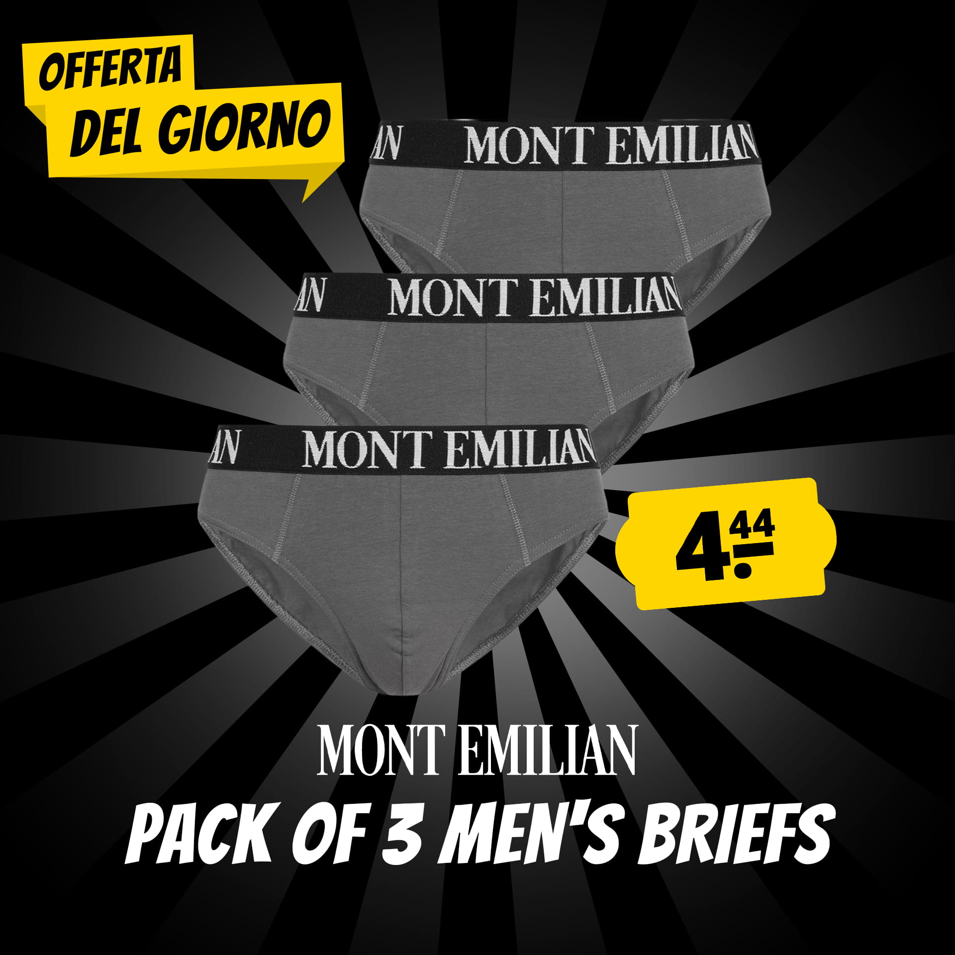 mont emilian avignon uomo slip set da 3