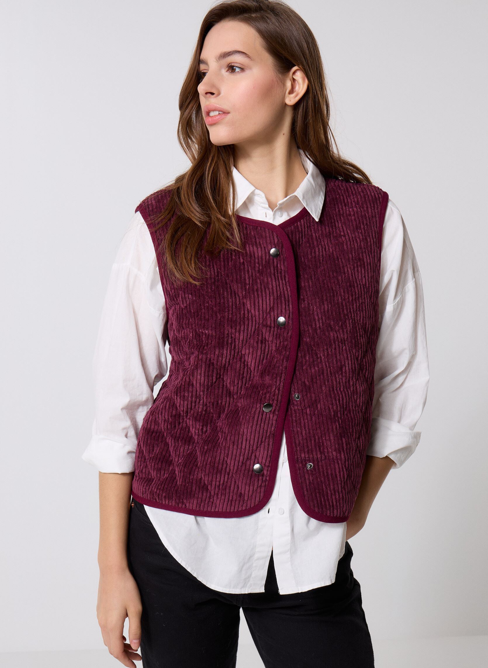 Georgia Rose Gilet Senza Manica - GABY donna bordeaux