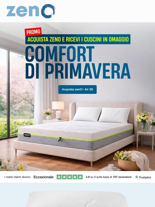 🔵 Acquista il nuovo zenO+ Air 3D e ricevi i cuscini in omaggio