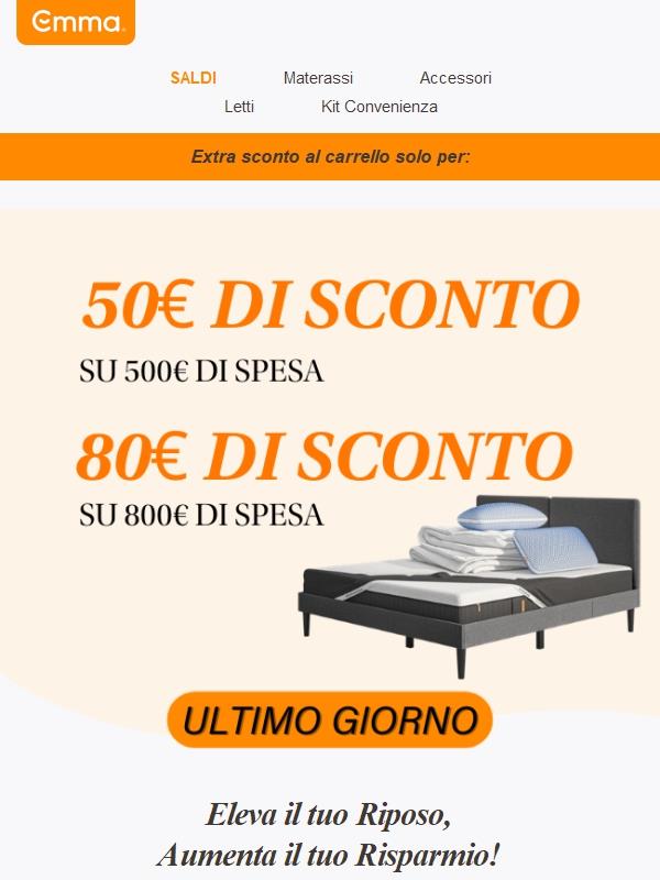 ULTIME ORE ⏳ fino a 80€ di sconto ti aspettano!