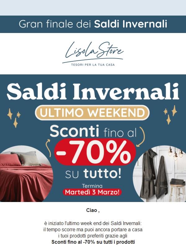 ❄️ È iniziato l'ultimo week end dei Saldi Invernali 2026