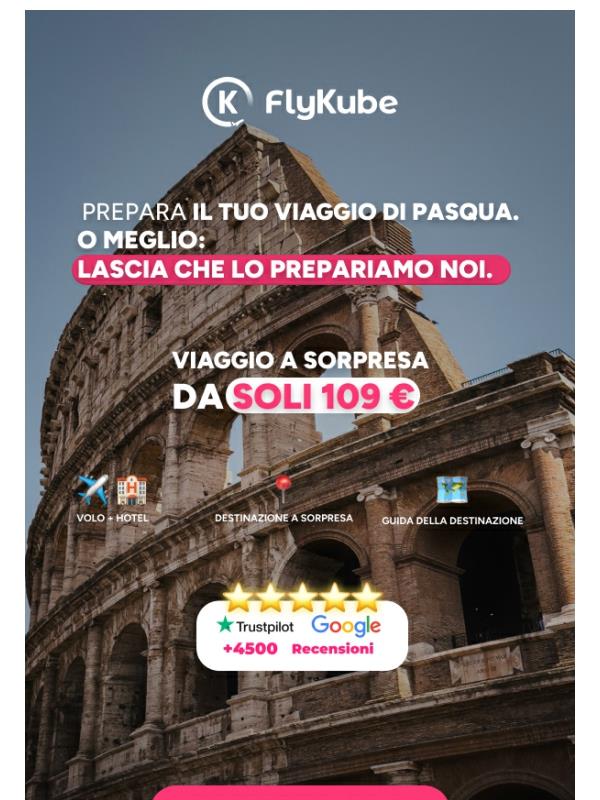 Pasqua a sorpresa? Sì, con FlyKube😇