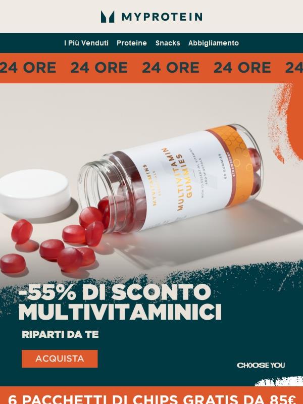 Hai 24 Ore ⌛ -55% sui Multivitaminici