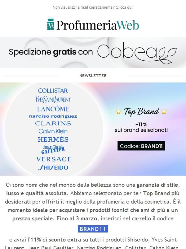 ✨ C'è ancora il -11% su una selezione di top brand