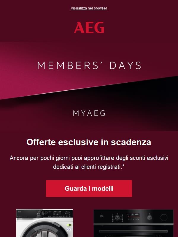 Termina domenica: vantaggi dedicati ai membri