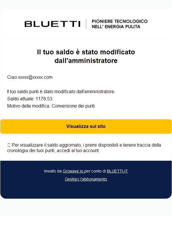 BLUETTI-IT - Saldo Account VIP BLUETTI Modificato