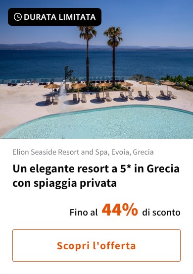 Un elegante resort a 5* in Grecia con spiaggia privata