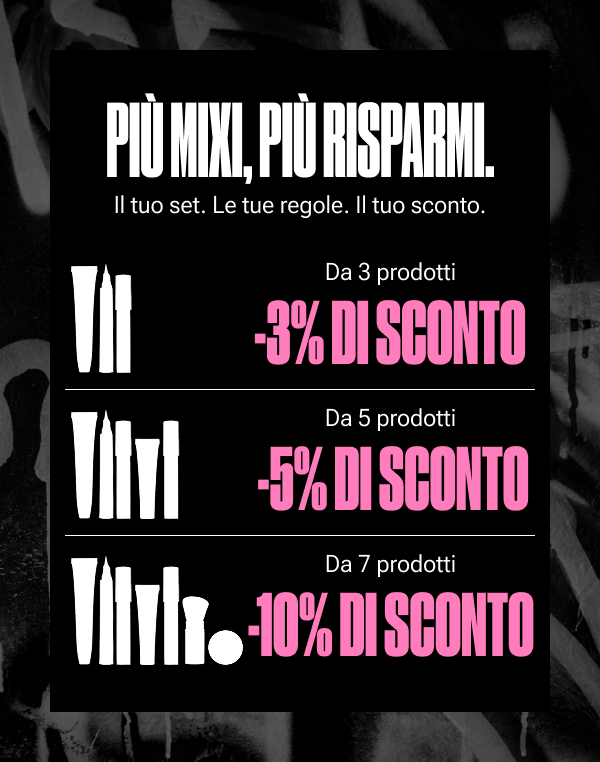 Più mixi, più risparmi. Il tuo set. Le tue regole. Il tuo sconto.