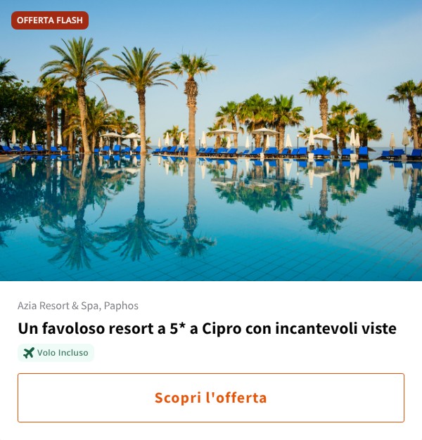 Un favoloso resort a 5* a Cipro con incantevoli viste