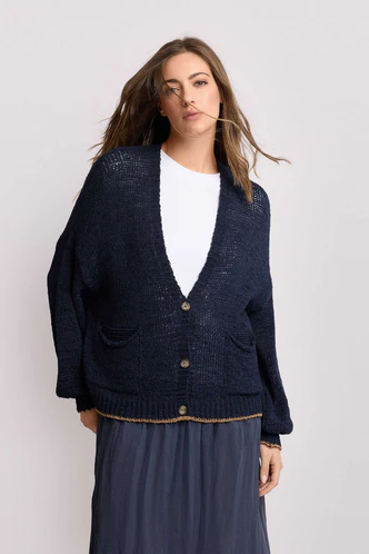 Maglia Cardigan Oversize / Blu