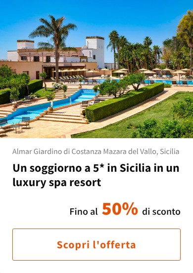 Un soggiorno a 5* in Sicilia in un luxury spa resort