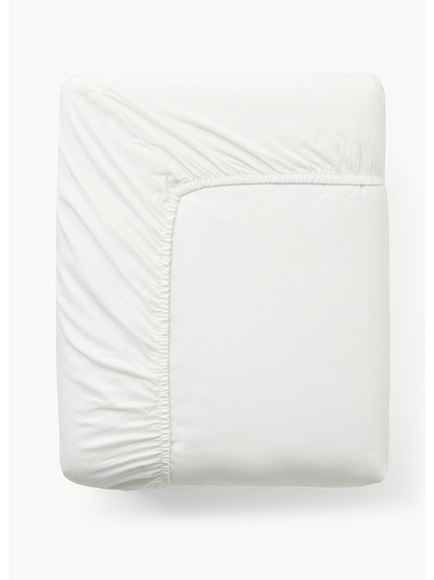 Lenzuolo con angoli in cotone percalle tinta unita