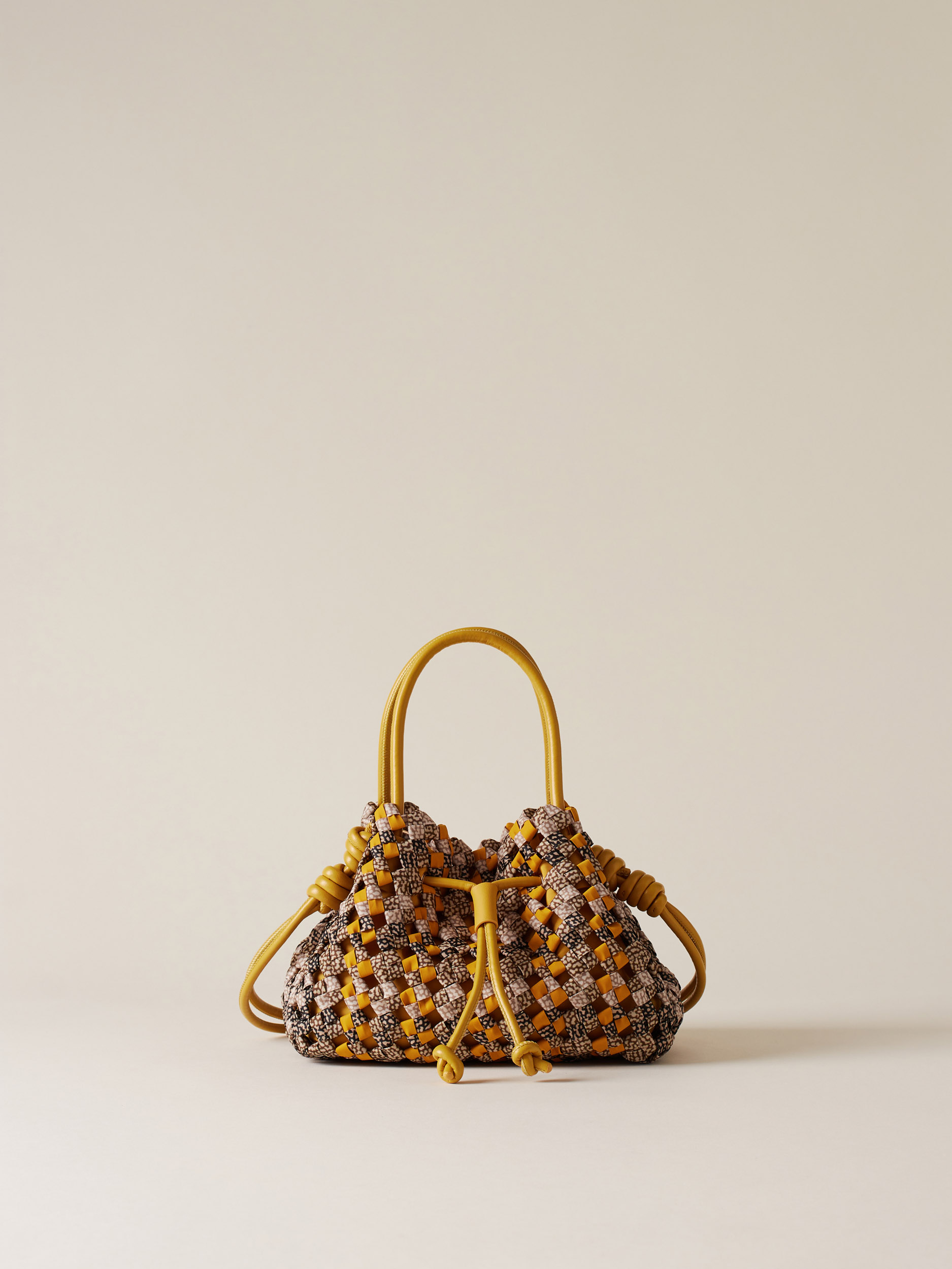 LA NIDO BORSA MINI Borsa a mano di Tessuto riciclato Op