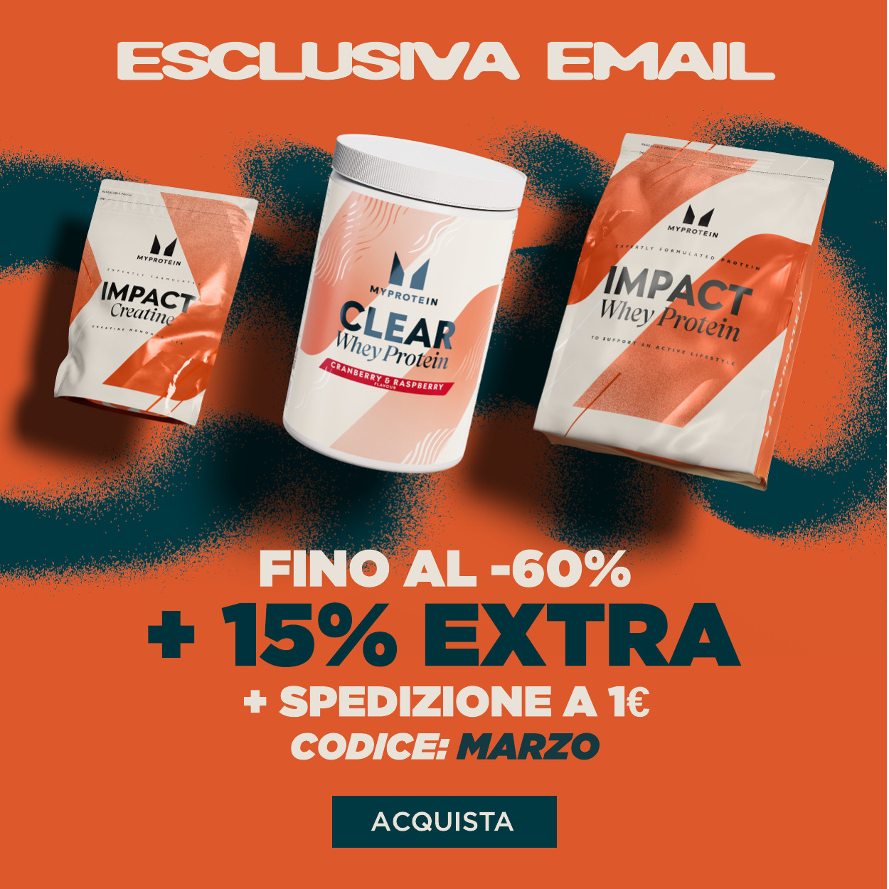 15% extra + Spedizione 1€ con codice MARZO