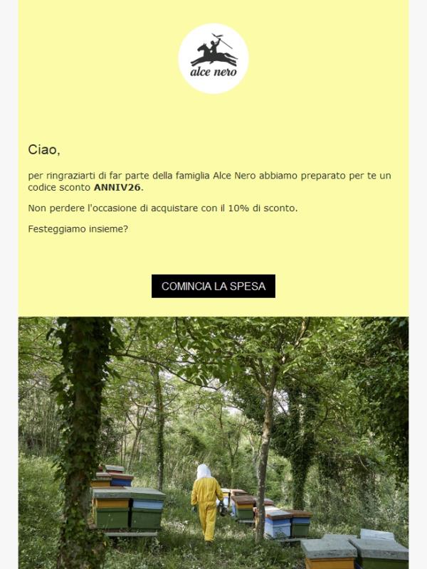 Usa il tuo sconto ANNIV26