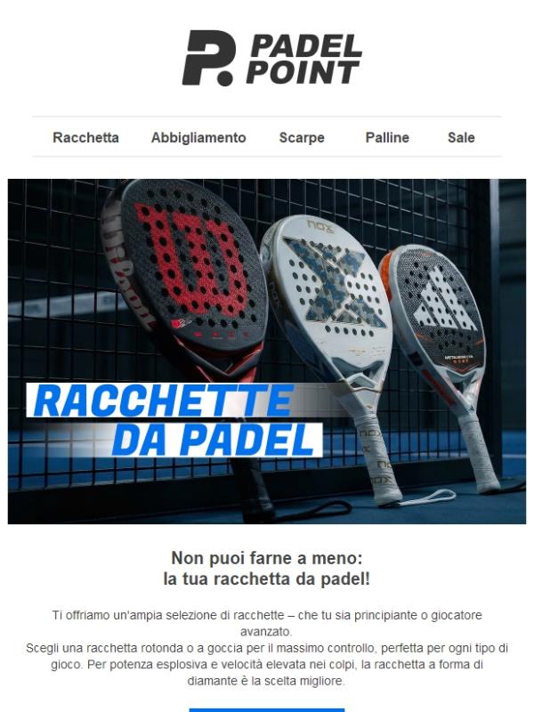 🎾La tua nuova racchetta ti aspetta – risparmia fino al 50%!