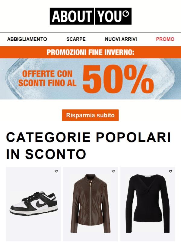 OFFERTE con sconti fino al 50%!