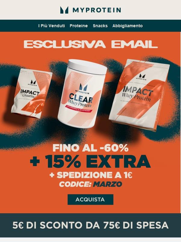 Promo Flash ⚡ Fino al -60% + 15% Extra