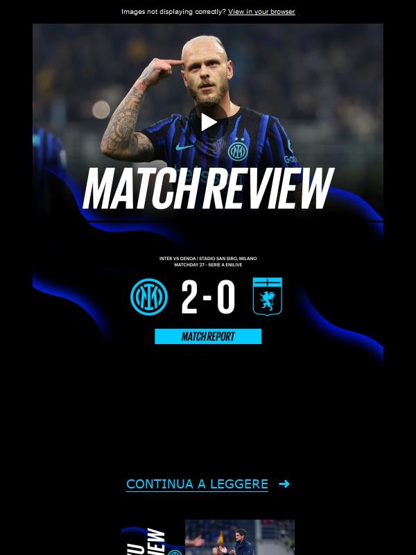 Match review, Inter-Genoa 2-0 | Dimarco+Calhanoglu ⚽⚽