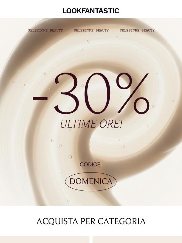 ULTIME ORE | 30% di sconto