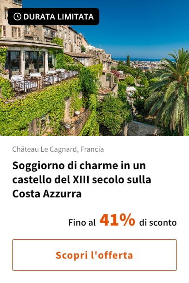 Soggiorno di charme in un castello del XIII secolo sulla Costa Azzurra