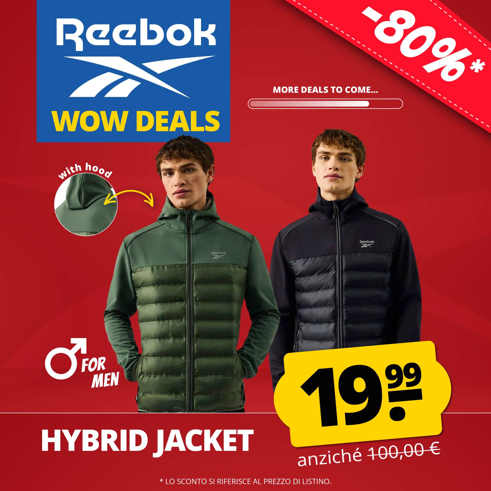 reebok heywood hybrid herren jacke
