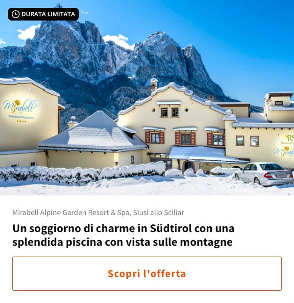 Un soggiorno di charme in Südtirol con una splendida piscina con vista sulle montagne