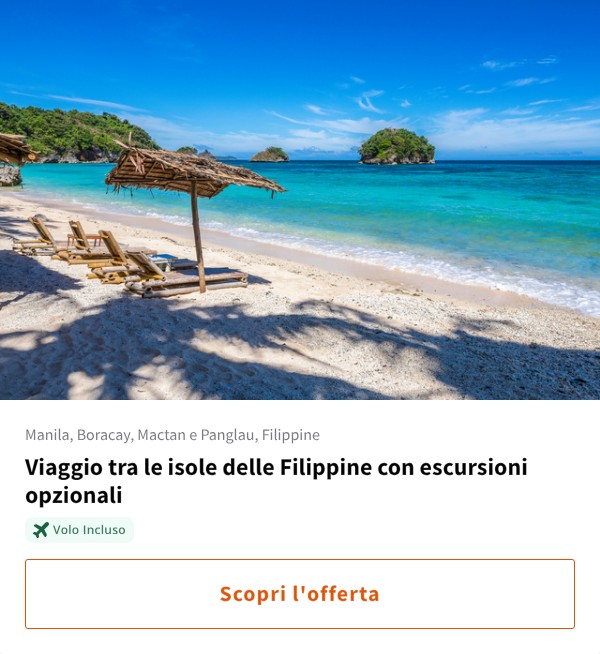 Viaggio tra le isole delle Filippine con escursioni opzionali