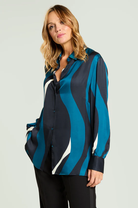 CAMICIA IN RASO STAMPATO