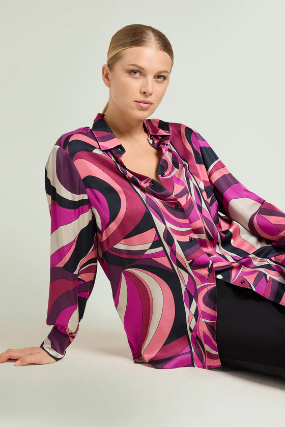 CAMICIA IN RASO STAMPATO