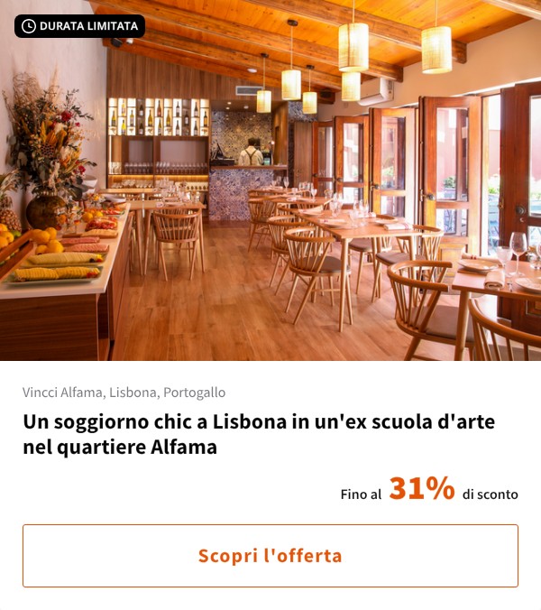 Un soggiorno chic a Lisbona in un'ex scuola d'arte nel quartiere Alfama