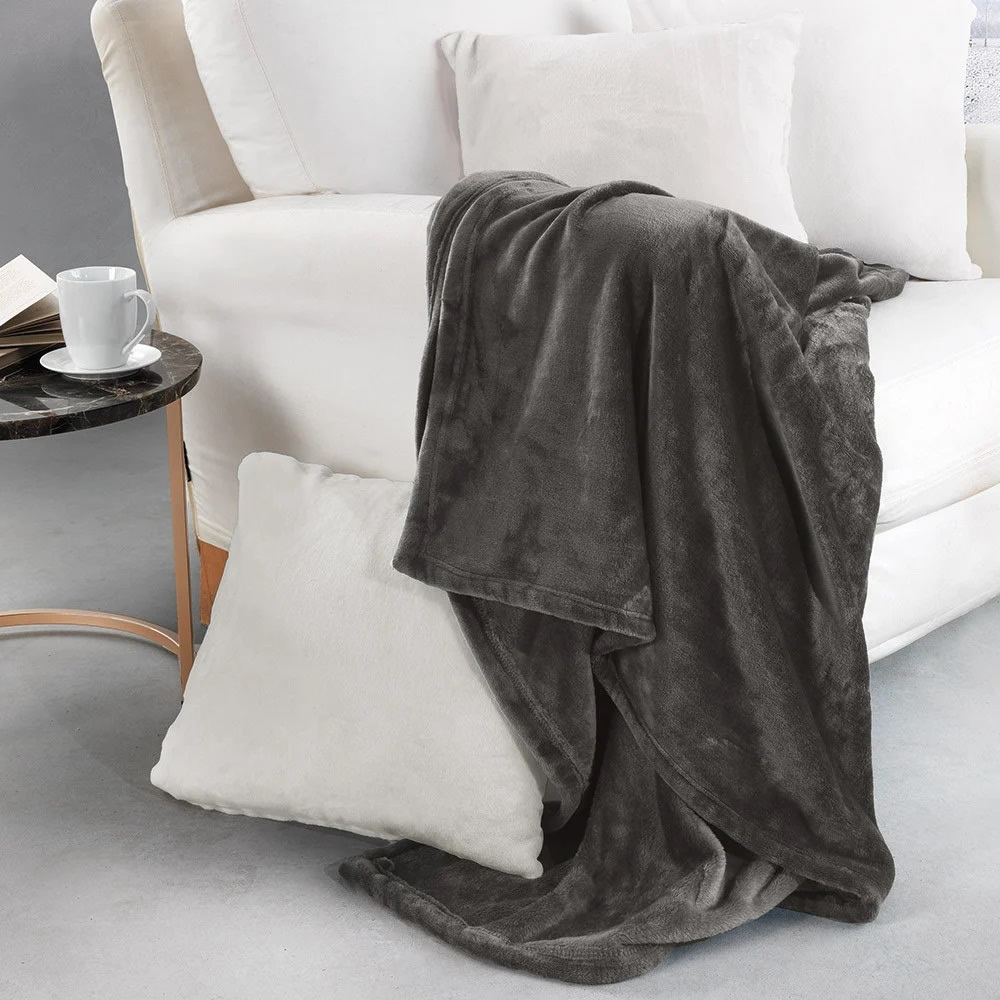 Image of PLAID ARREDO FLANNEL 140*200CM TINTA UNITA VALLESUSA