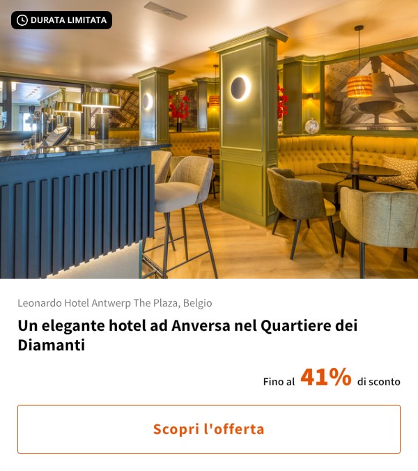 Un elegante hotel ad Anversa nel Quartiere dei Diamanti