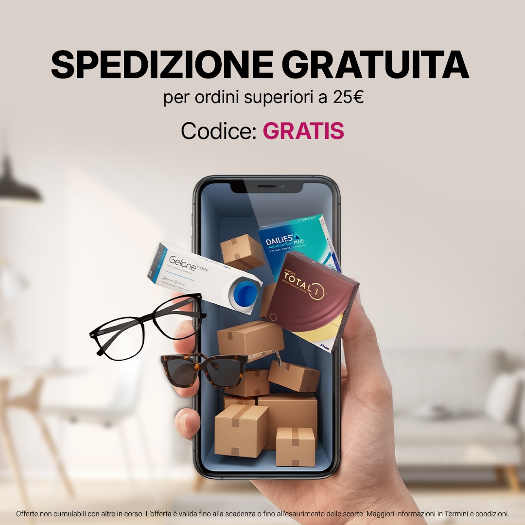 spedizione gratuita per ordini superiori a 25€ con il codice GRATIS