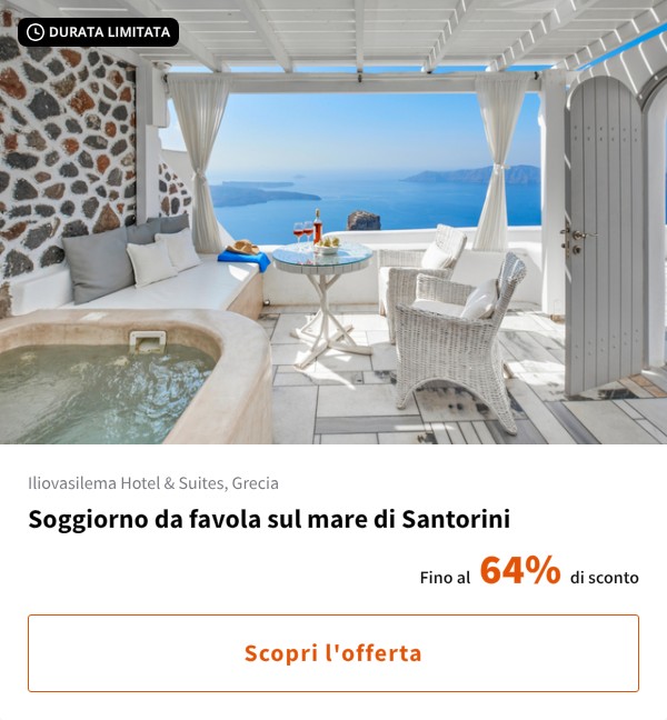 Soggiorno da favola sul mare di Santorini