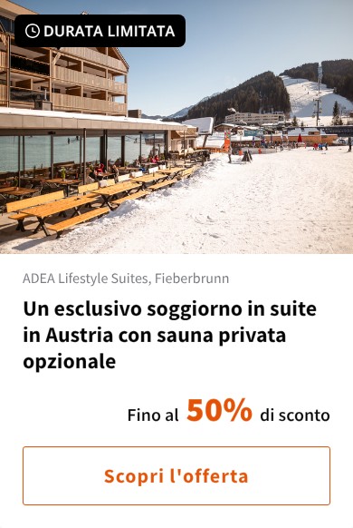 Un esclusivo soggiorno in suite in Austria con sauna privata opzionale