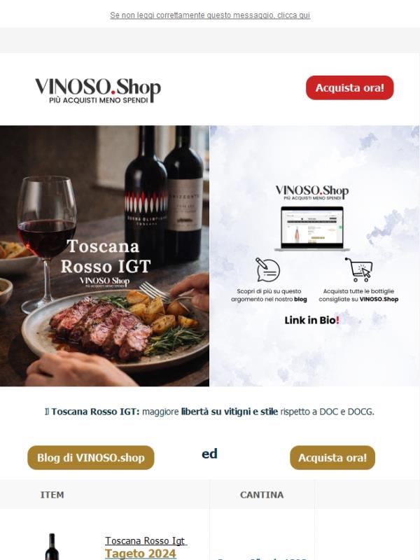 🔴VINOSO | Il Toscana Rosso IGT: maggiore libertà su vitigni e stile