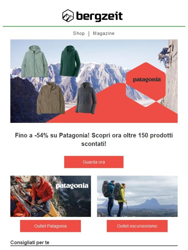 🔥 Fino a -54% su Patagonia!