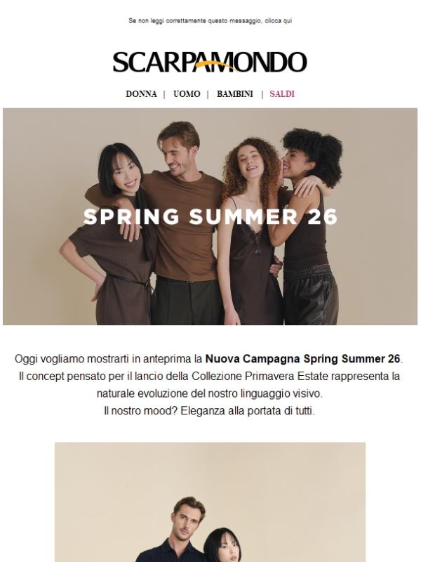 Nuova Campagna Spring Summer 26.