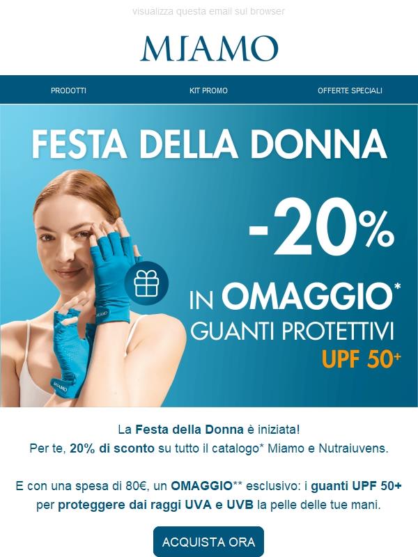 Inizia la PROMO Festa della Donna💐