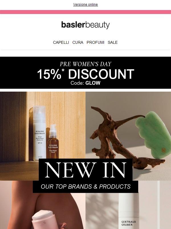 ⏰ Promemoria: il tuo codice PRE-Women's Day con uno sconto del 15% è ancora valido